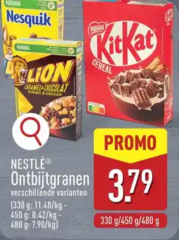 ALDI Nestlé Ontbijtgranen aanbieding