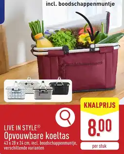ALDI LIVE IN STYLE Opvouwbare koeltas aanbieding