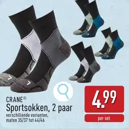 ALDI Crane Sportsokken, 2 paar aanbieding