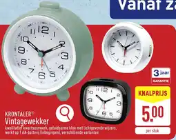 ALDI Krontaler Vintagewekker aanbieding