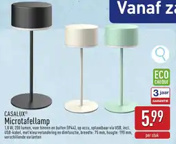 ALDI Casalux Microtafellamp aanbieding