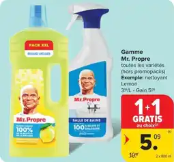Carrefour Market Gamme Mr. Propre aanbieding