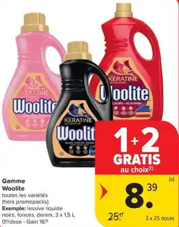 Carrefour Market Gamme Woolite aanbieding