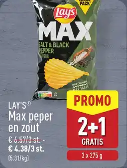 ALDI Lay's Max peper en zout aanbieding
