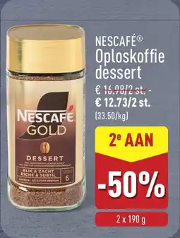 ALDI Nescafé Oploskoffie dessert aanbieding
