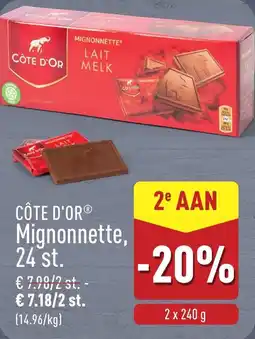 ALDI Côte d'or Mignonnette, 24 st. aanbieding