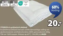 Jysk Storsola synthetisch dekbed aanbieding