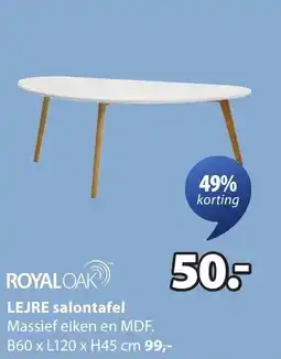 Jysk Lejre salontafel aanbieding