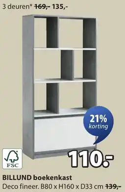 Jysk Billund boekenkast aanbieding