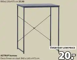 Jysk Astrup bureau aanbieding