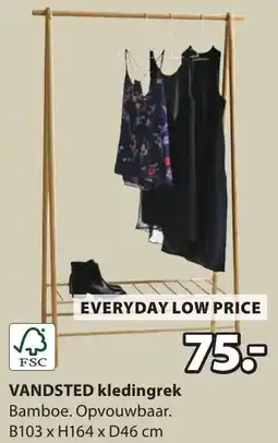Jysk Vandsted kledingrek aanbieding