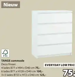 Jysk Tange commode aanbieding