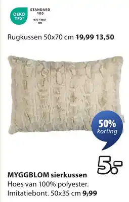 Jysk Myggblom sierkussen aanbieding