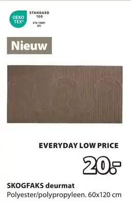 Jysk Skogfaks deurmat aanbieding