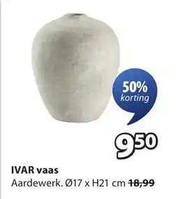 Jysk Ivar Vaas aanbieding