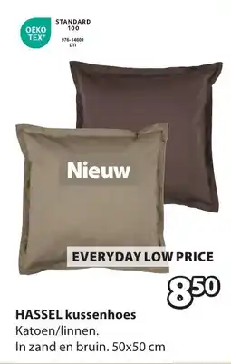 Jysk Hassel Kussenhoes aanbieding