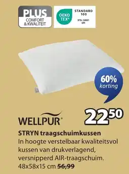 Jysk Wellpur Stryn Traagschuimkussen aanbieding