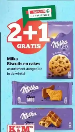 Spar Milka Biscuits en cakes aanbieding