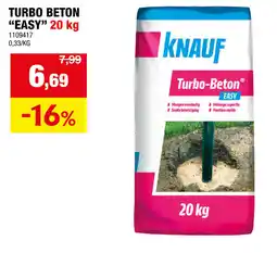 Hubo Turbo beton Easyx aanbieding