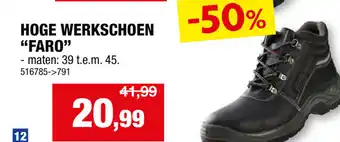 Hubo Hoge werkschoen FARO aanbieding