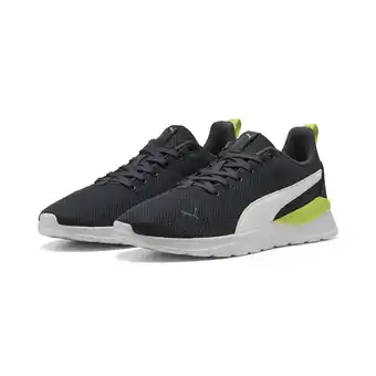 Decathlon Anzarun Lite sportschoenen PUMA Strong Gray White Lime Smash Green aanbieding