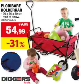 Hubo Diggers Plooibare bolderkar aanbieding