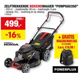 Hubo Zelftrekkende benzinemaaier POWPG60350 aanbieding