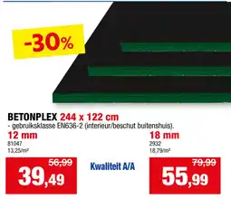 Hubo Betonplex 244 x 122 cm aanbieding