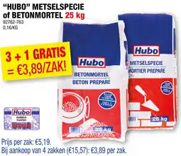 Hubo HUBO metselspecie of Betonmortel aanbieding