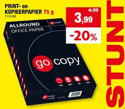 Hubo Print en kopieerpapier aanbieding