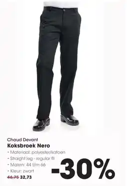 Hanos Chaud Devant Koksbroek Nero aanbieding