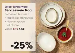 Hanos Select Dinnerware Serviesserie Noa aanbieding