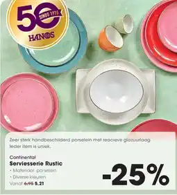 Hanos Continental Serviesserie Rustic aanbieding