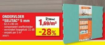 Hubo Ondervloer selitac aanbieding