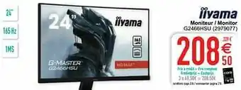 Cora Iiyama moniteur - monitor g2466hsu aanbieding
