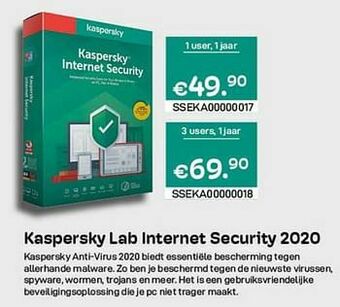 CompuDeals Kaspersky lab internet security 2020 aanbieding