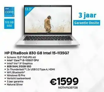 Hp elitebook 830 g8 intel i5-1135g7