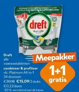 OKay Dreft alle vaatwastabletten aanbieding