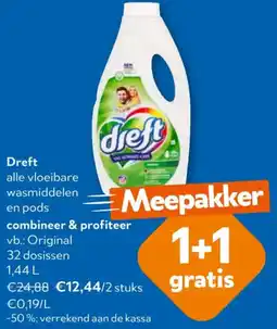 OKay Dreft alle vloeibare wasmiddelen en pods aanbieding