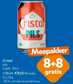 OKay Cristal pils in blik aanbieding