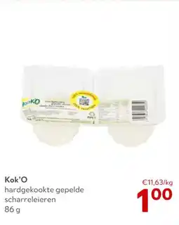 OKay Kok'O hardgekookte gepelde scharreleieren aanbieding