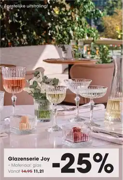 Hanos Glazenserie Joy aanbieding