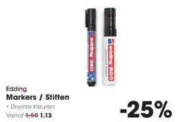 Hanos Edding Markers / Stiften aanbieding