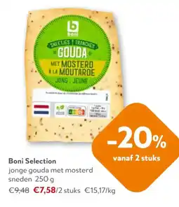 OKay Boni Selection jonge gouda met mosterd sneden aanbieding