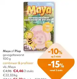 OKay Maya of Plop gevogelteworst aanbieding