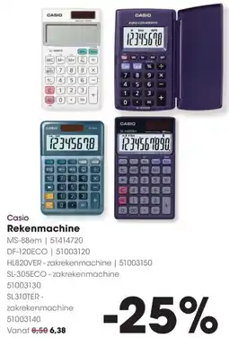 Hanos Casio Rekenmachine aanbieding