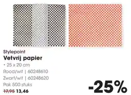 Hanos Stylepoint Vetvrij papier aanbieding