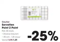 Hanos Gautier Servetten aanbieding