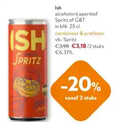 OKay Ish alcoholvrij aperitief Spritz of G&T in blik aanbieding