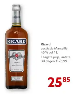 OKay Ricard pastis de Marseille 45% vol aanbieding
